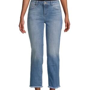 DL1961 Mara Instasculpt Straight Ankle Blue Jeans in Sea Salt size 30